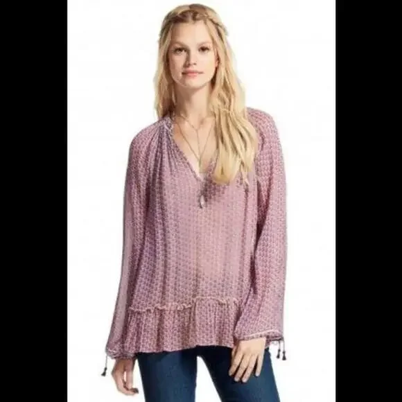 CALYPSO ST. BARTH Tunic SERMI Silk Blouse Bikini Cover-Up S Small Janeiro - Picture 8 of 9